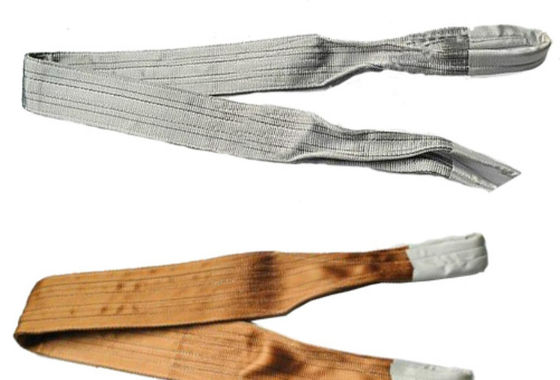 Produit N° 0077 : Élingues en câble d'acier galvanisé or avec crochet de fixation coudé, conçues pour le levage de charges lourdes en toute sécurité